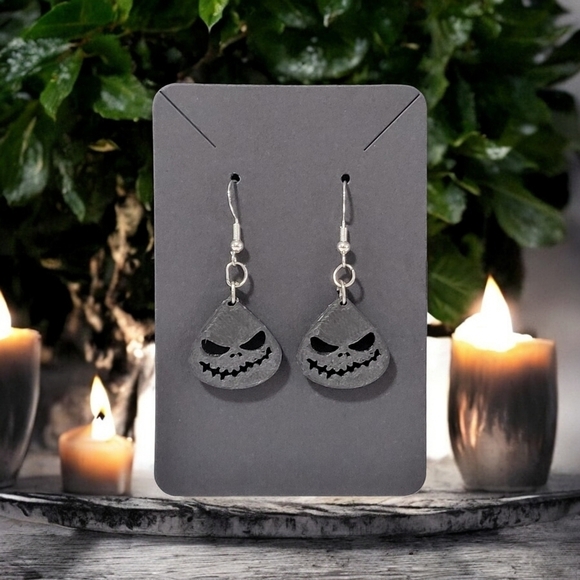 Custom 3D Jack Skellington Earrings Unique Design - Picture 1 of 3